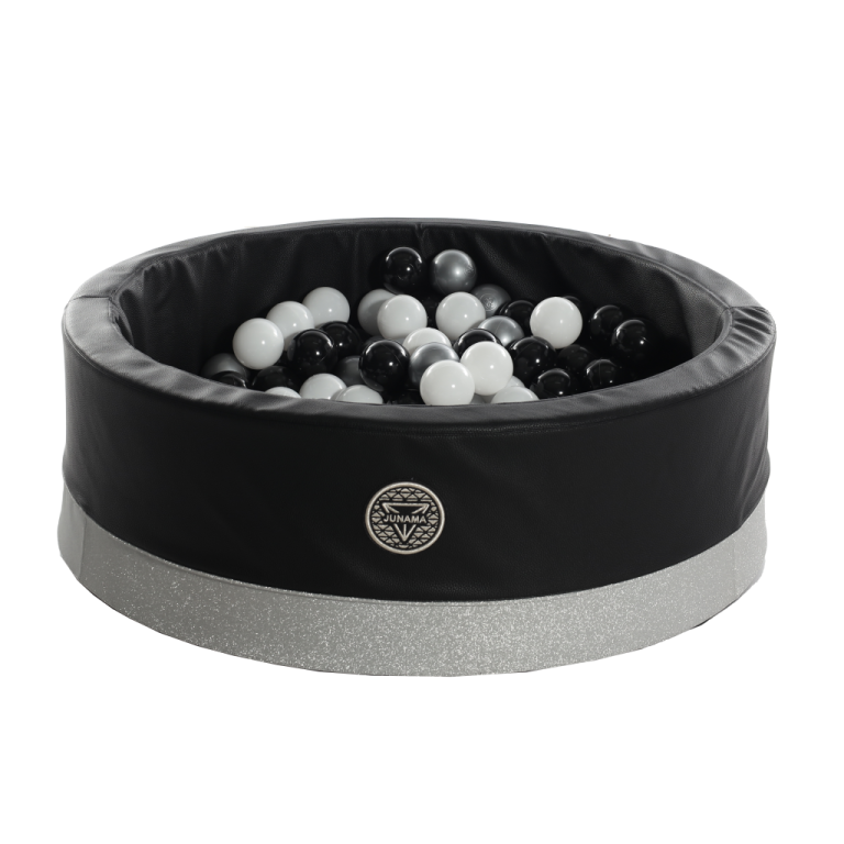 Basen suchy Hand Craft Glitter Czarno Srebrny